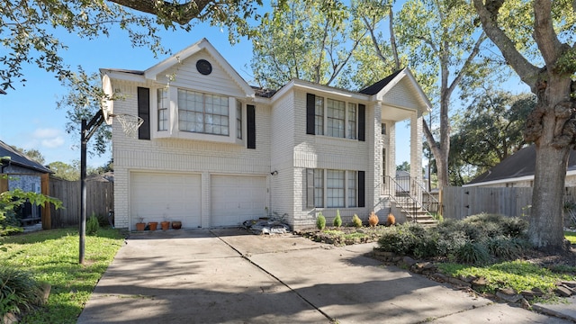 front of property featuring a garage