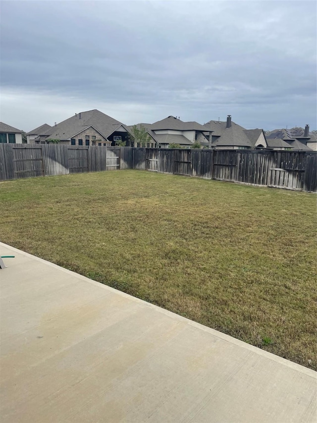 view of yard featuring a patio