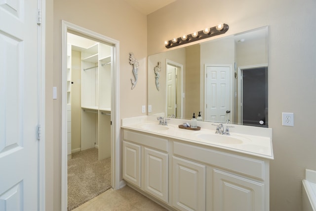 bathroom with vanity