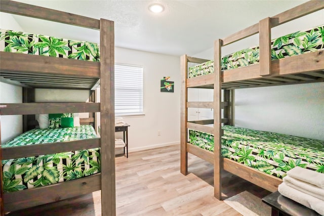 bedroom featuring light hardwood / wood-style flooring