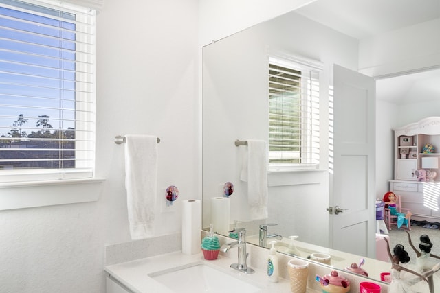 bathroom featuring vanity