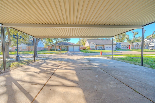 view of patio / terrace featuring a carport