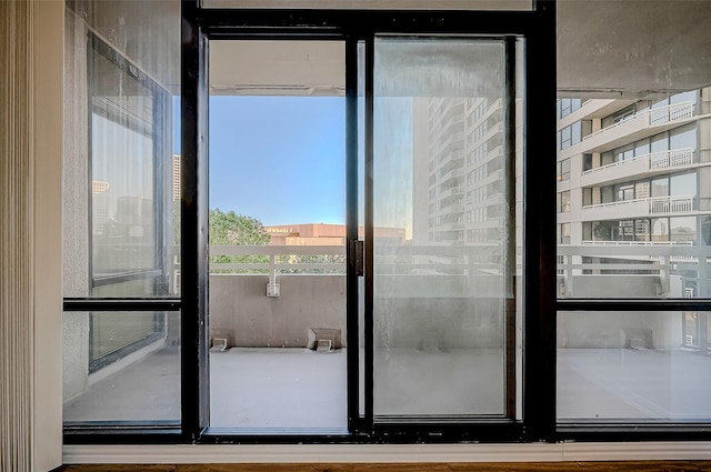 doorway to outside with a wealth of natural light