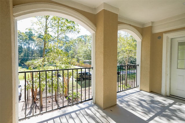 view of balcony