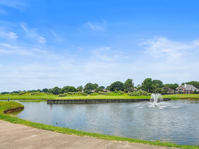 view of water feature