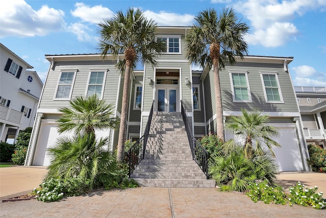 view of front of property featuring french doors