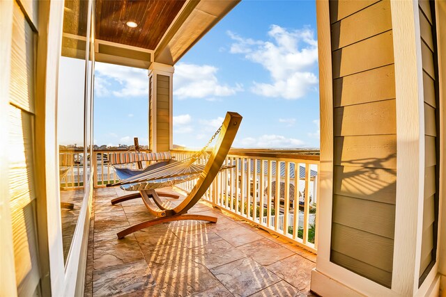 view of balcony