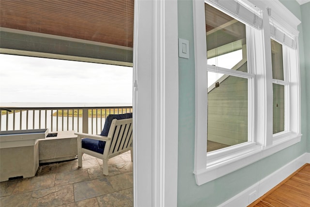 balcony with covered porch