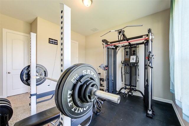 view of workout room