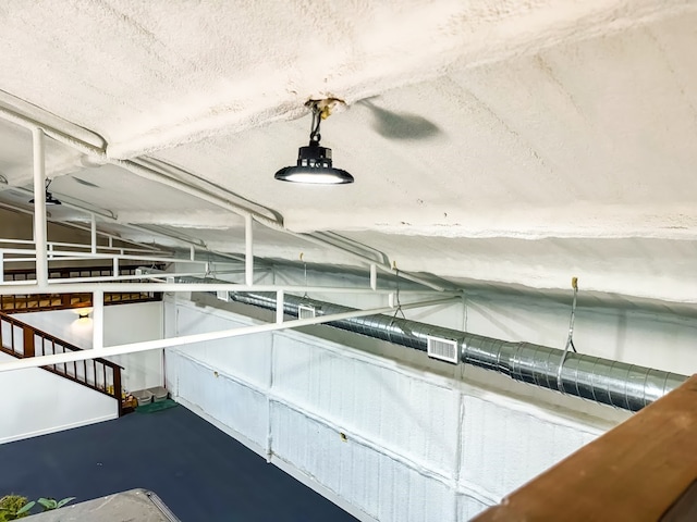 interior space featuring concrete floors