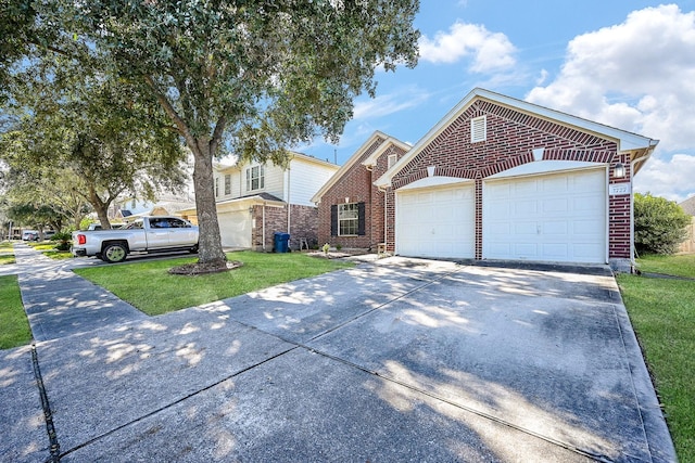 view of front property with a front lawn