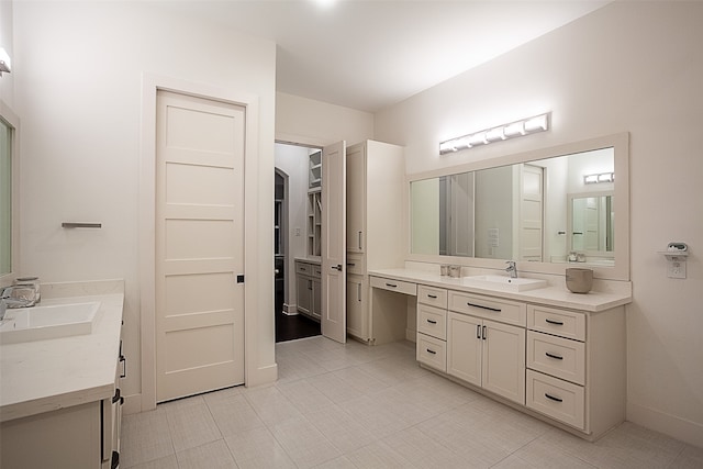 bathroom with vanity