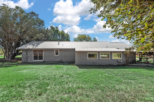 view of property exterior featuring a yard and cooling unit