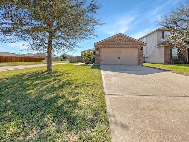 view of front of home featuring a front lawn