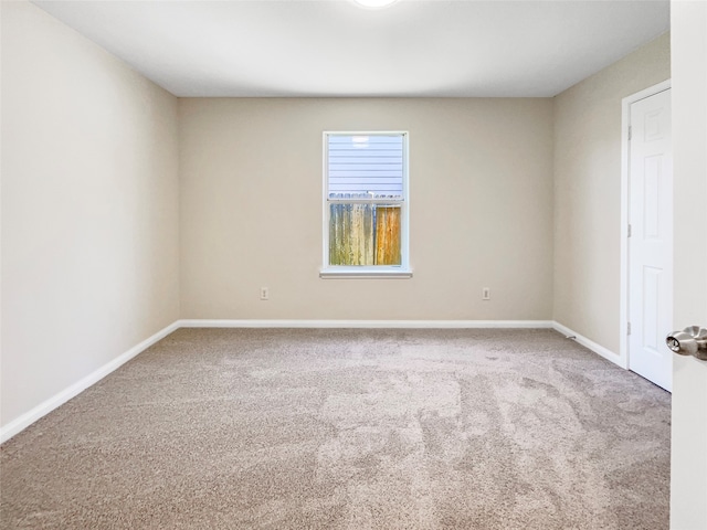 spare room with carpet floors