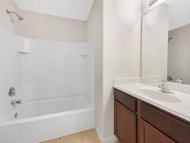 5122 Breezy Parke Ln, Rosenberg, TX 77469 - full bath featuring tile patterned floors, shower / bath combination, and vanity