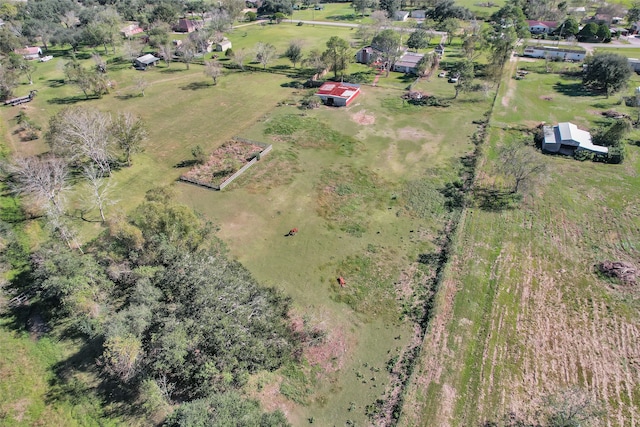 aerial view with a rural view