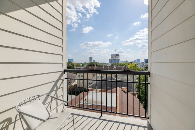 view of balcony