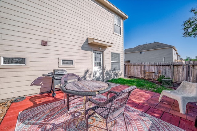 view of patio / terrace with area for grilling