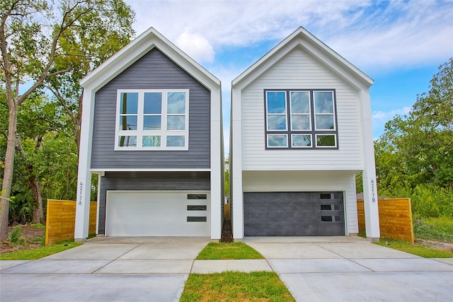 view of front of house featuring a garage