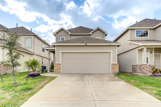 view of front of home featuring a garage