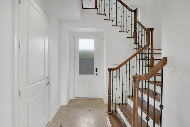 foyer featuring light hardwood / wood-style floors