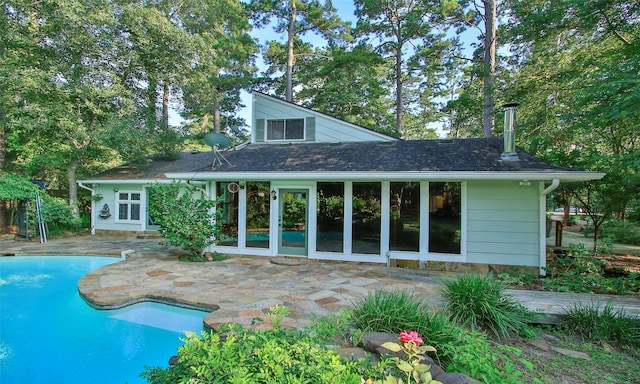 rear view of property with a patio