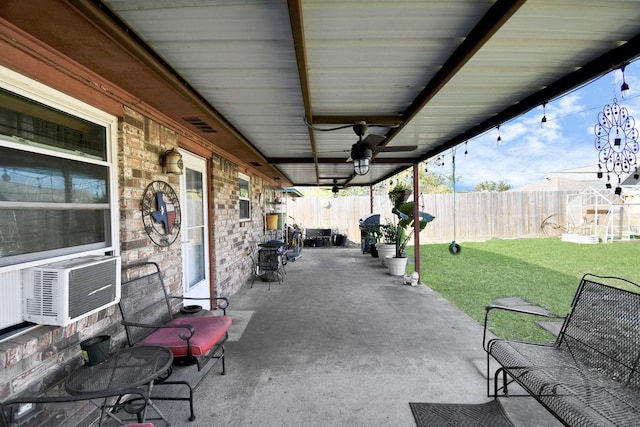 view of patio / terrace featuring cooling unit