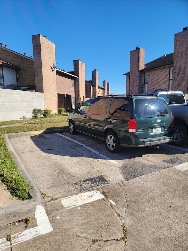 view of parking / parking lot