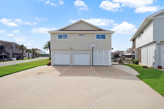 view of home's exterior with a garage