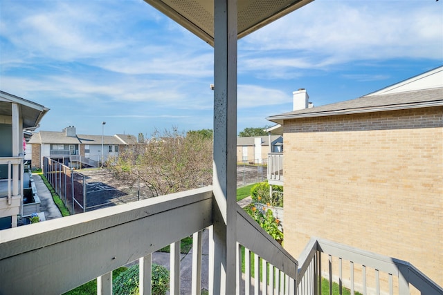 view of balcony