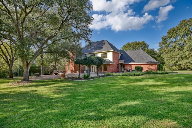 exterior space with a front yard