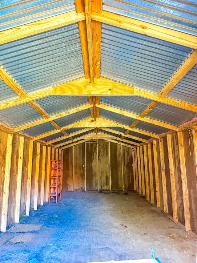 view of storage room