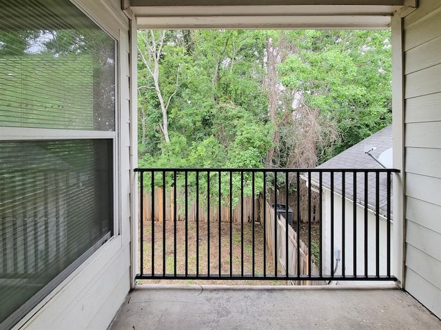 view of balcony