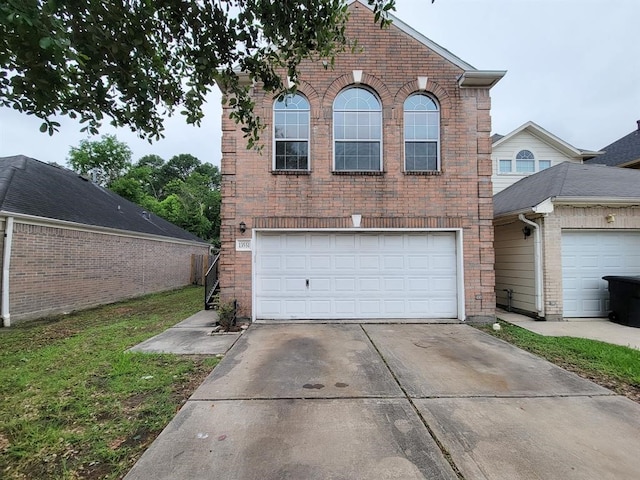 exterior space featuring a garage