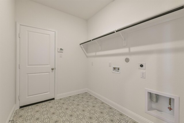 16334 Placid Stream St, Conroe, TX 77302 - laundry room featuring hookup for an electric dryer, gas dryer hookup, laundry area, and baseboards