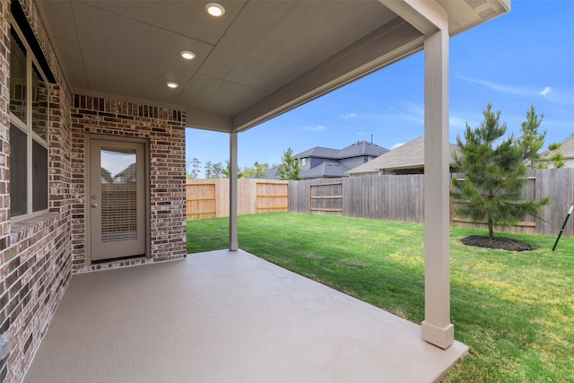 16334 Placid Stream St, Conroe, TX 77302 - view of patio / terrace with a fenced backyard