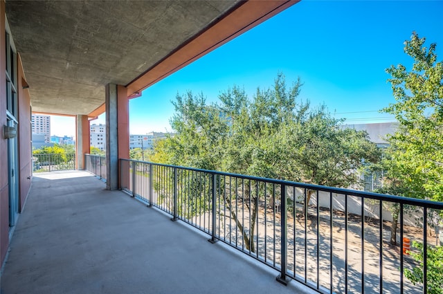 view of balcony