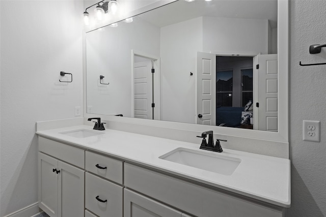 bathroom with vanity