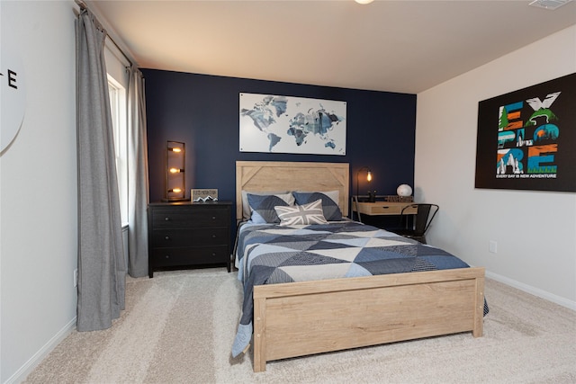 bedroom with carpet flooring