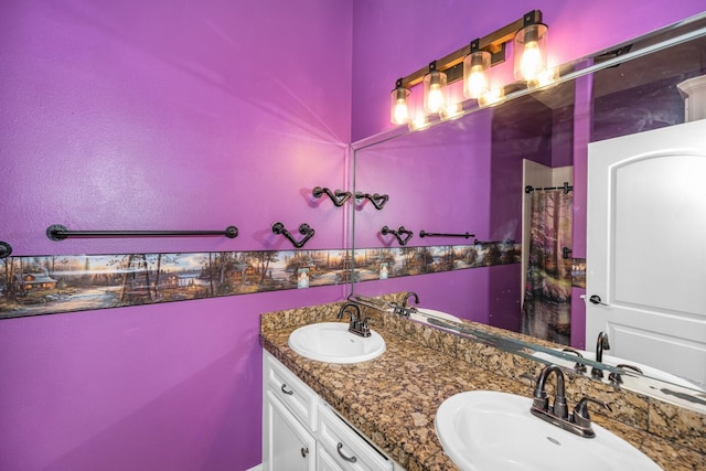 bathroom featuring vanity