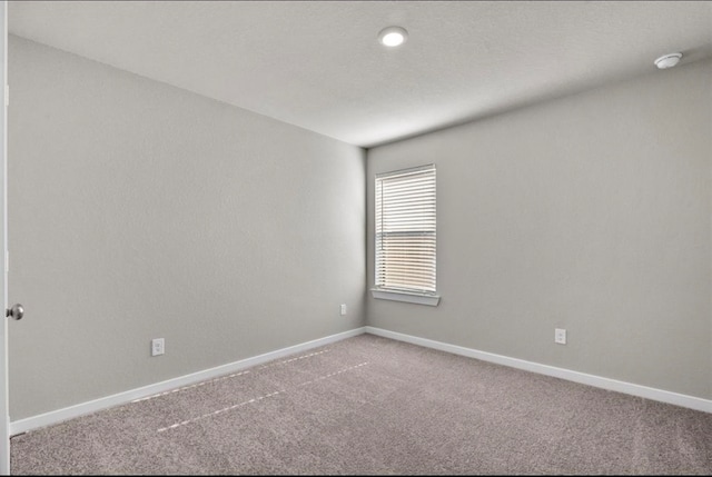 unfurnished room featuring carpet