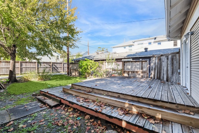 view of wooden terrace