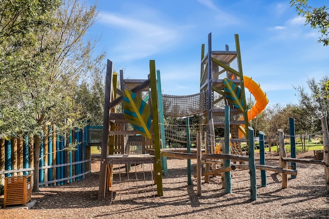 view of jungle gym