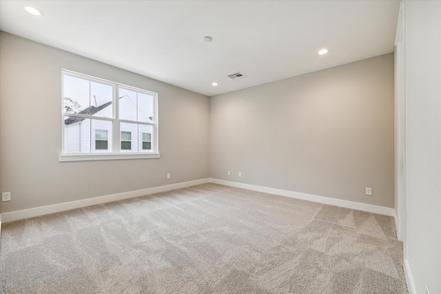 empty room with light carpet