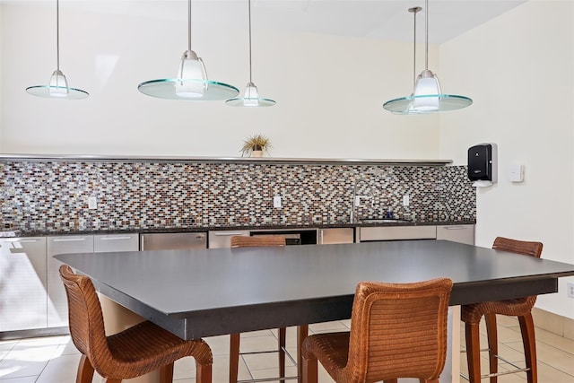 300 St Joseph Pkwy Unit 115, Houston, TX 77002 - dining space with light tile patterned flooring