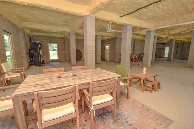 view of dining area