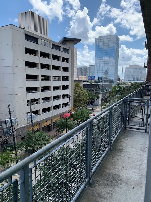 view of balcony