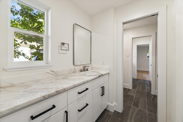 bathroom with vanity