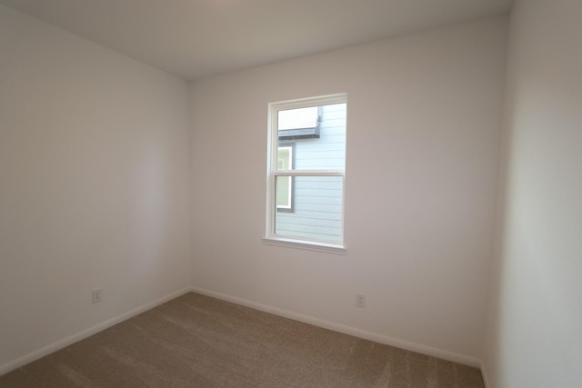 unfurnished room with carpet flooring